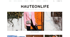 Desktop Screenshot of hauteonlife.com